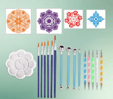 Load image into Gallery viewer, DIY Colorful Mandala - Dotting Tool Kit (20 pcs set)