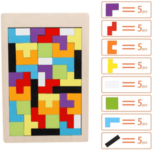 Load image into Gallery viewer, Brain Enhancer - Tetris Wooden Toy Set

