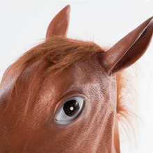 Load image into Gallery viewer, Funny Horseman - Horse Head Mask
