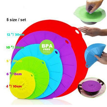 Load image into Gallery viewer, Tempting Silicone Bowl Covers (5 pcs)
